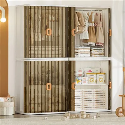 Cwpwrdd Storio Drws Rholio Dwbl